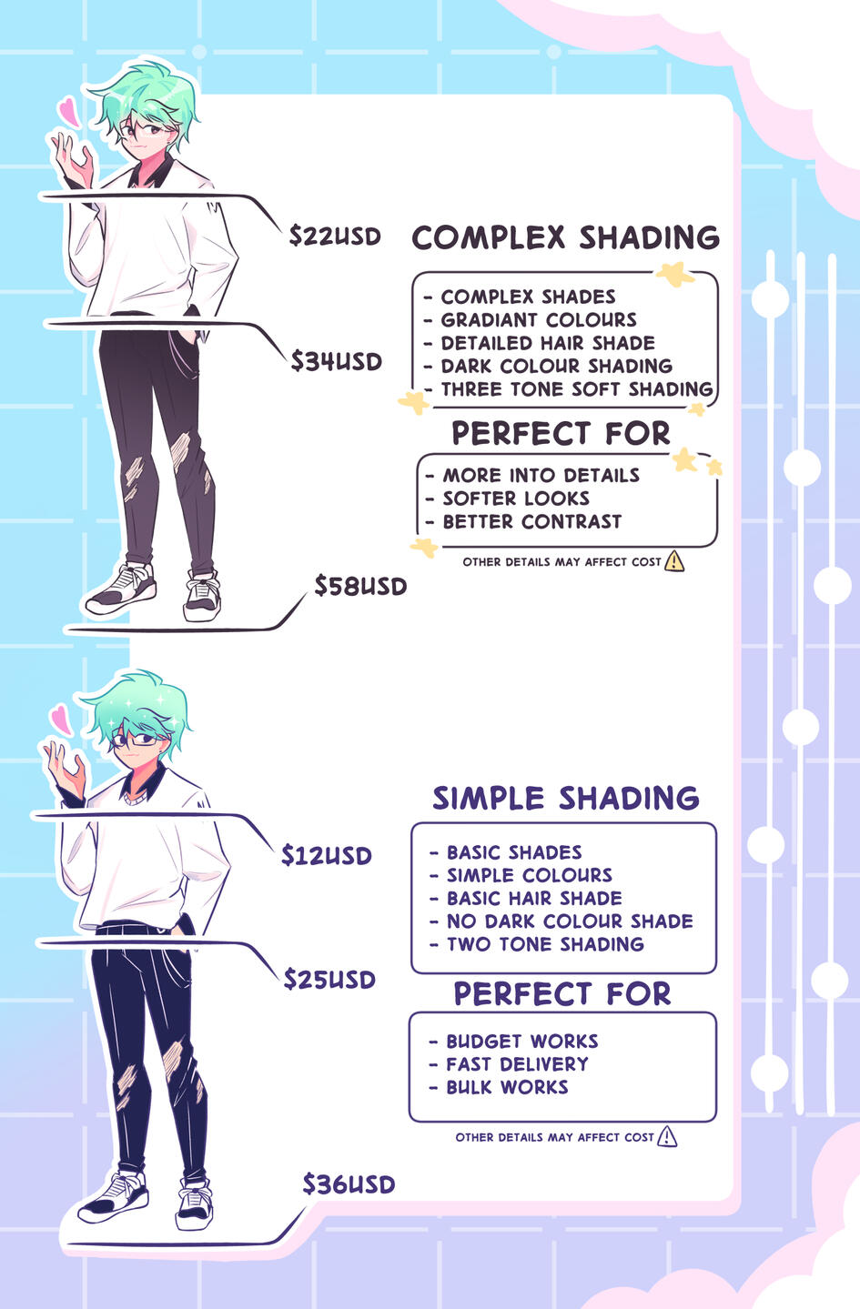 Dm through twitter to place a comm or more!